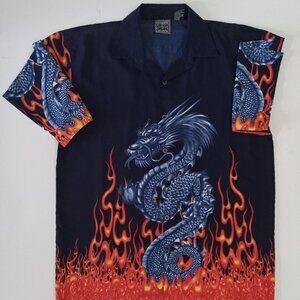 Vintage Dragon Bowling Shirt